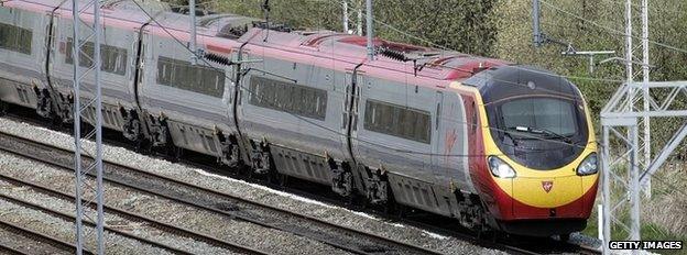 A Virgin Pendolino train