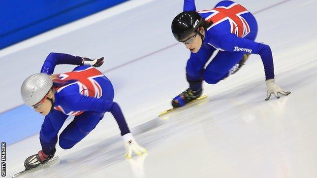 Elise Christie and Charlotte Gilmartin Team GB