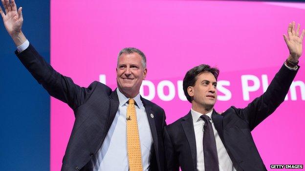 Bill De Blasio and Ed Miliband.