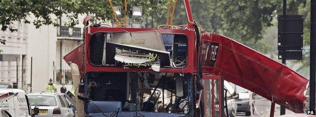 London bus bomb