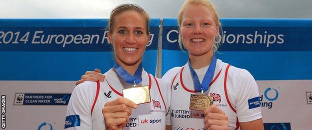 Helen Glover and Polly Swann