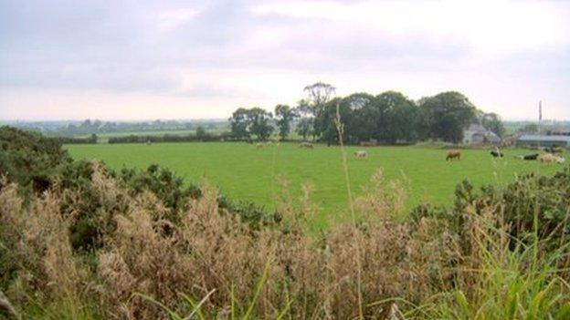 Proposed site for Menai Science Park at Gaerwen, Anglesey