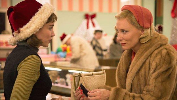 Rooney Mara and Cate Blanchett in Carol