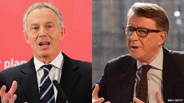 Tony Blair and Lord Mandelson