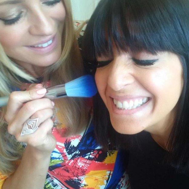 Tess Daly and Claudia Winkelman