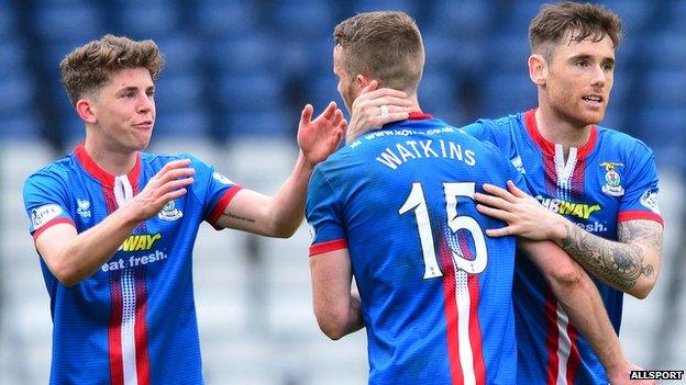 Inverness Caledonian Thistle players