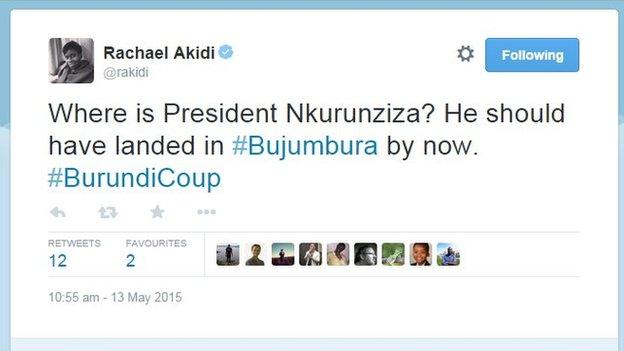 Confusion continues over the president's whereabouts, this tweet says