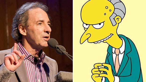 Harry Shearer and Montgomery Burns