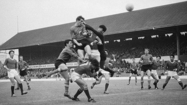 Action from 1966 World Cup game between Italy and North Korea