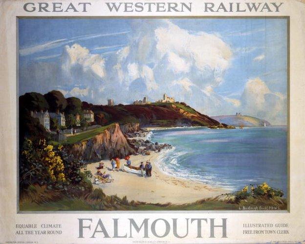 GWR poster for Falmouth