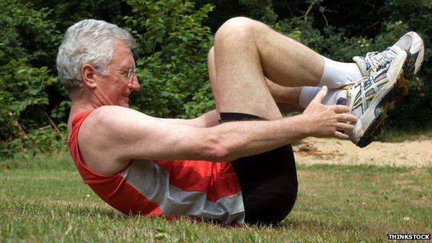 Man exercising