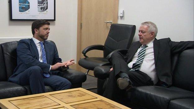 Stephen Crabb and Carwyn Jones