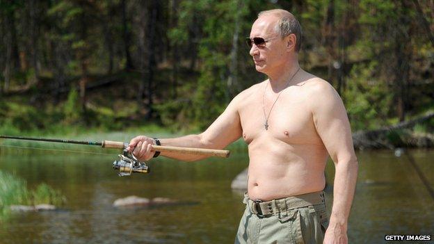 President Putin fishing