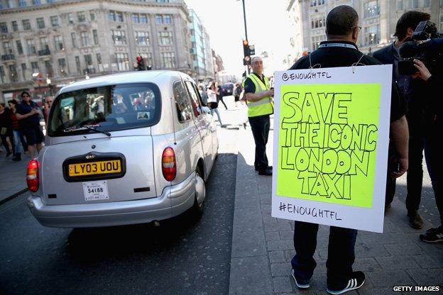 Taxi protest