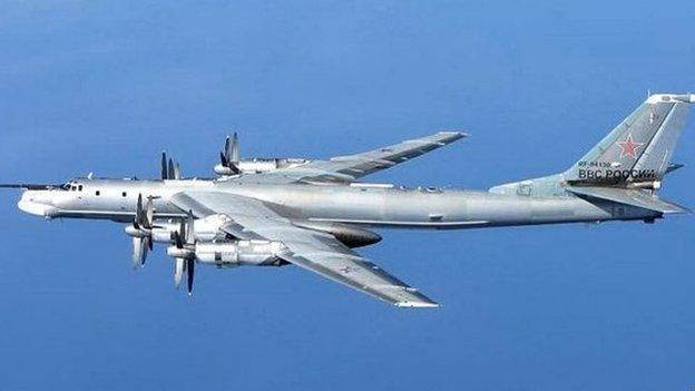 A Russian Tu-95 Bear 'H' aircraft