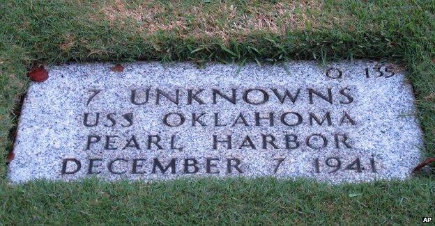 Unknown grave marker