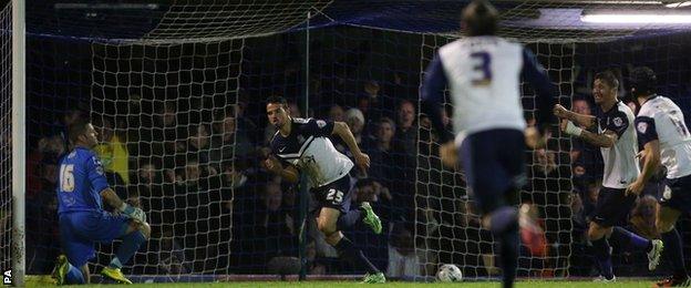 Stephen McLaughlin's header put Southend in front for the first time in the tie