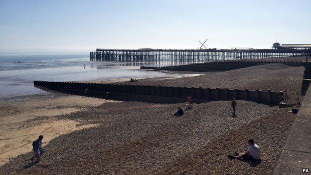 Hastings beach