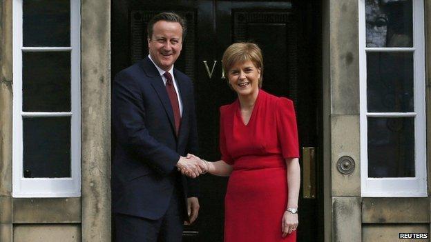 David Cameron and Nicola Sturgeon