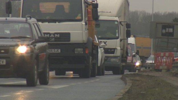 Traffic on the A483