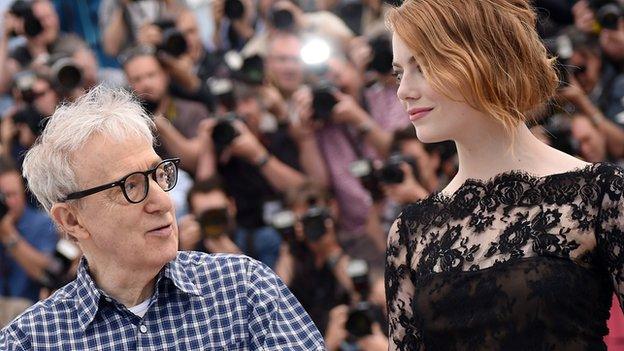 Woody Allen and Emma Stone