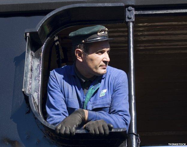 Steam train driver