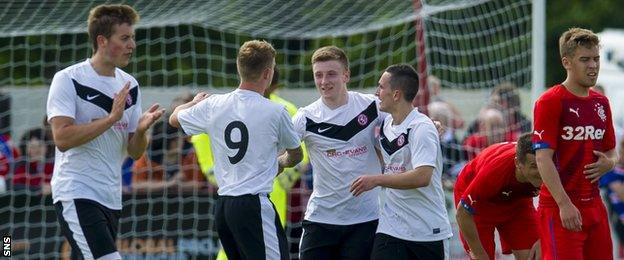 Brora Rangers took on Rangers in a pre-season friendly last summer