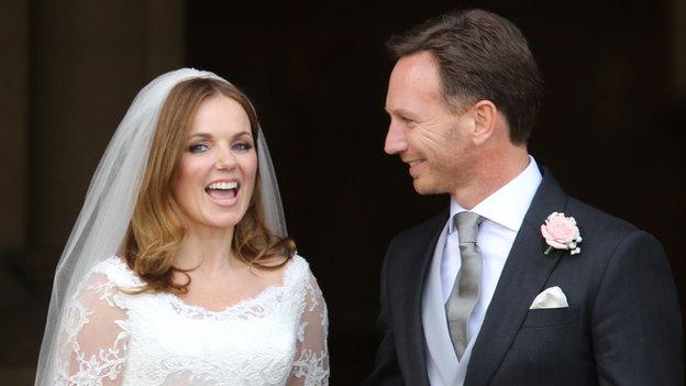 Geri Halliwell and Christian Horner