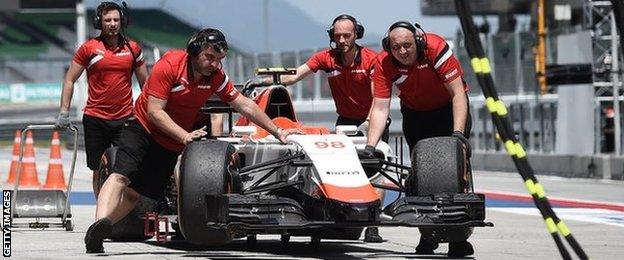 The Manor F1 team have suffered from the high costs of F1 this year