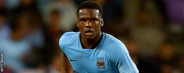 Dedryck Boyata in action for Manchester City