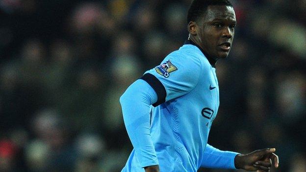 Dedryck Boyata in action for Manchester City