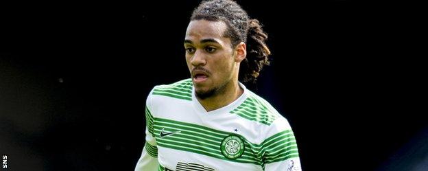 Jason Denayer in action for Celtic