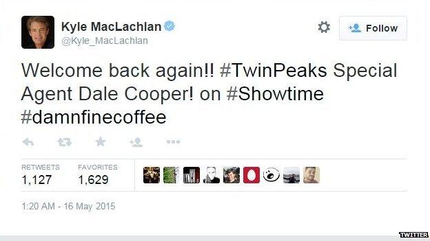 Kyle MacLachlan tweet