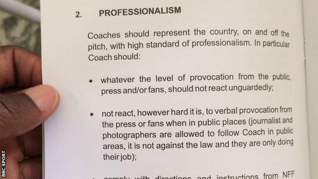 NFF Code Of Conduct