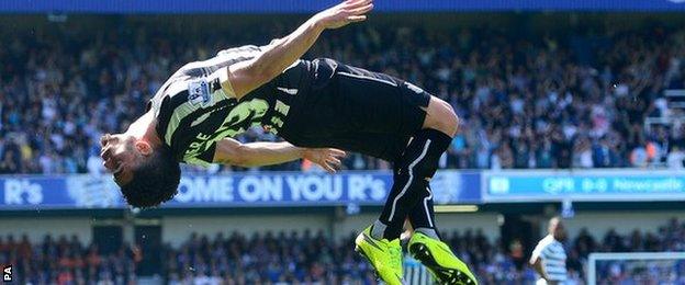 Newcastle striker Emmanuel Riviere