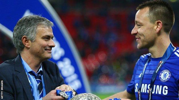 Jose Mourinho and John Terry