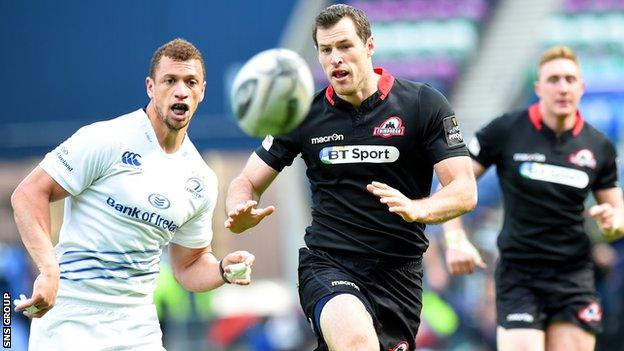 Tim Visser scored a try on his last appearance for Edinburgh