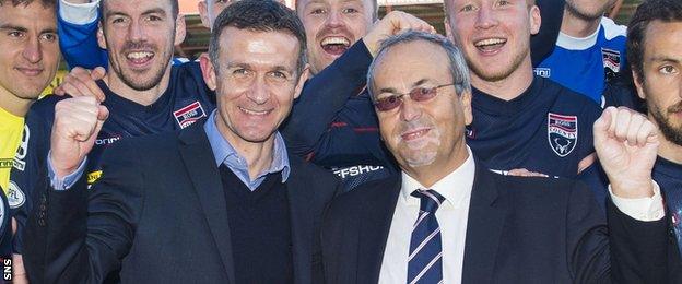 Ross County manager Jim McIntyre and chairman Roy MacGregor