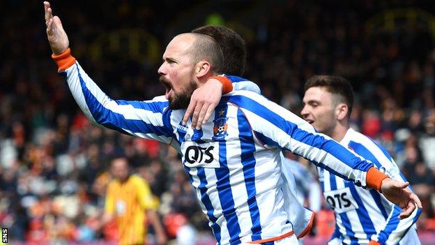 Both Jamie Hamill (pictured) and Josh Magennis were on the score sheet for Kilmarnock