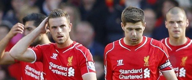 Jordan Henderson and Steven Gerrard