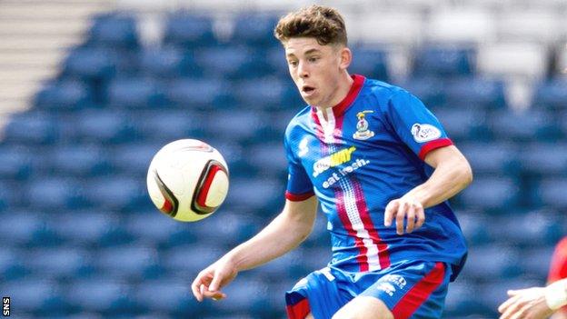 Inverness midfielder Ryan Christie