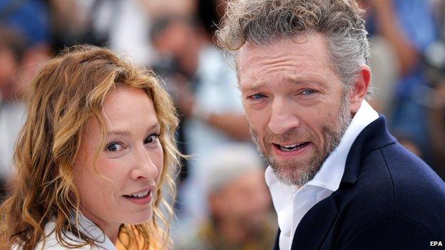 Emmanuelle Bercot and Vincent Cassel