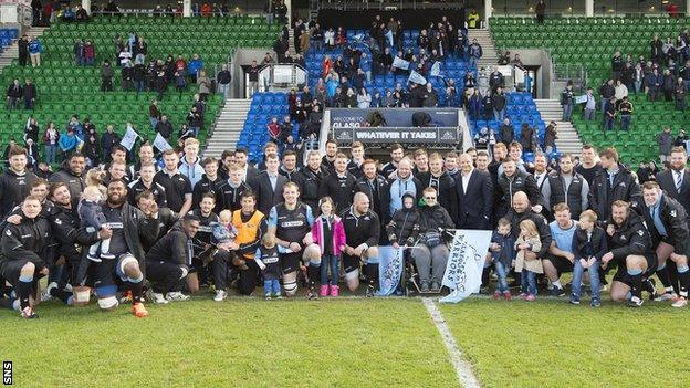 The Glasgow Warriors squad