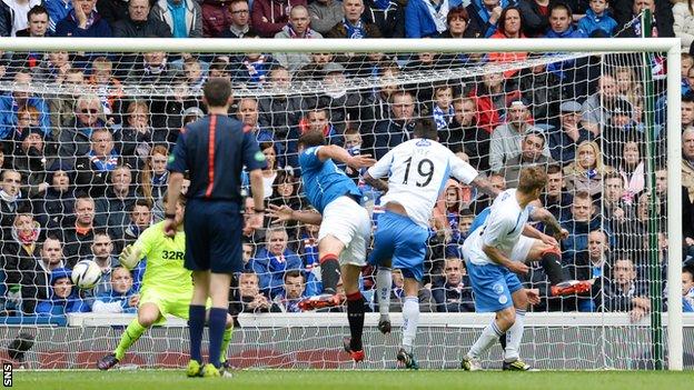 Derek Lyle (19) opened the scoring for Queen of the South