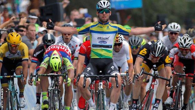 Mark Cavendish wins the Tour of California final stage