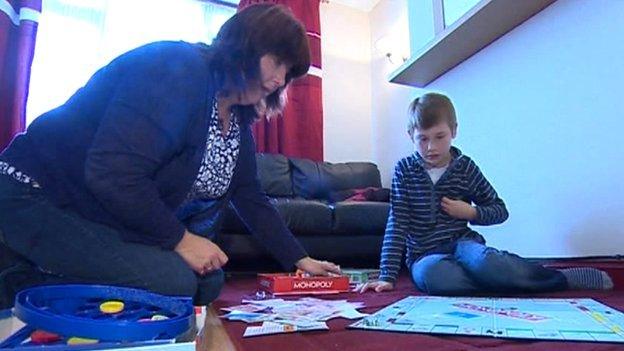 Tom Fairburn from Pembrokeshire with mother Samantha