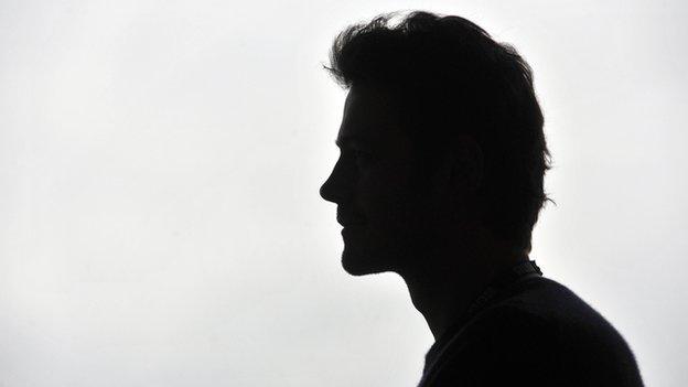 Man in silhouette