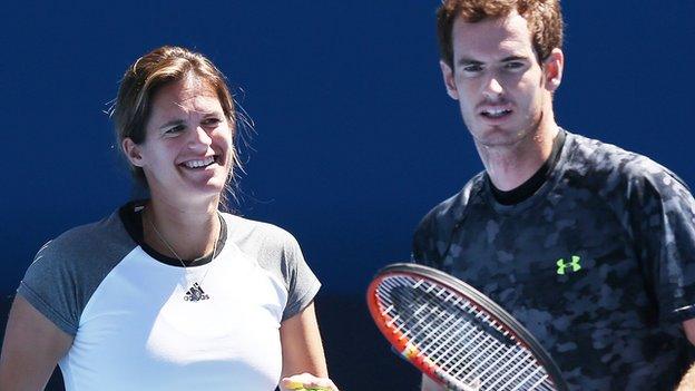 Andy Murray and Amelie Mauresmo