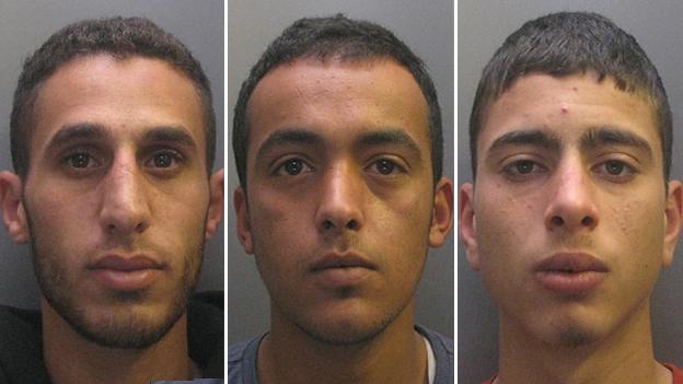 (Left to right) Mohammed Abdalsalam, Naji El Maarfi, Khaled El Azibi