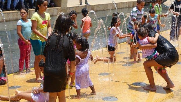 Children playing in Medellin